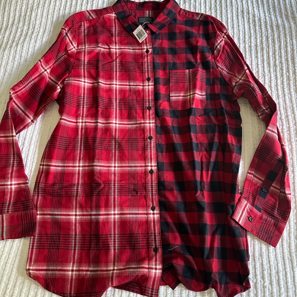 xl red pendleton button down shirt/flannel